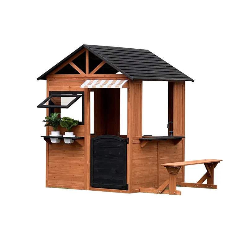 Rumah Boneka Kayu untuk Anak-a - Kids Outdoor Climbing Frame ulasan dan harga